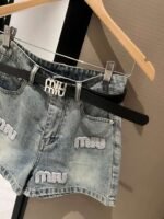 miumiu shorts with belt - Image 2