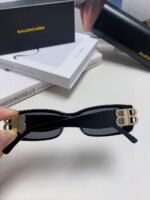 Balenciaga sunglasses retro flat frame leaf shape high-end version - Image 7