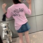 BALENCIAGA Balenciaga 25ss new graffiti short-sleeved T-shirt - Image 8