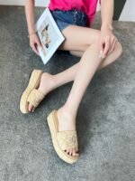 Chanel slippers premium version made of sheepskin.