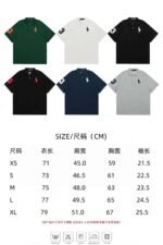 Ralph Lauren1:1 embroidered POLO T-shirt 230g100% cotton - Image 15