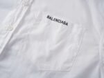 Balenciaga classic full logo collection print single-breasted casual long-sleeved shirt - Image 7