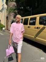 BALENCIAGA heart letter print short-sleeved T-shirt - Image 10