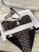 Celine Arc de Triomphe logo two-piece swimsuit - Image 4