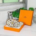 Hermès New Arrival Ten Horses Double Plate Set