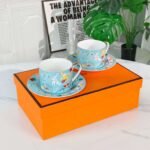 Hermès Astronaut blue coffee cup with double saucer - Image 6