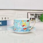 Hermès Astronaut blue coffee cup with double saucer - Image 3