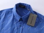 Balenciaga all-over printed logo single-breasted casual long-sleeved shirt Premium quality - Image 10