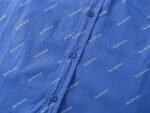 Balenciaga all-over printed logo single-breasted casual long-sleeved shirt Premium quality - Image 8