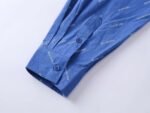 Balenciaga all-over printed logo single-breasted casual long-sleeved shirt Premium quality - Image 5