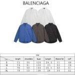 Balenciaga all-over printed logo single-breasted casual long-sleeved shirt Premium quality - Image 2