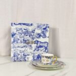 DIOR Hydrangea four-piece plate and coffee cup set bone porcelain The beginning of quality life - Image 6