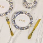 DIOR Hydrangea four-piece plate and coffee cup set bone porcelain The beginning of quality life - Image 4