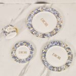 DIOR Hydrangea four-piece plate and coffee cup set bone porcelain The beginning of quality life - Image 3