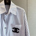 Chanel 2025 new striped shirt - Image 6