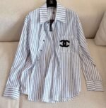 Chanel 2025 new striped shirt - Image 4