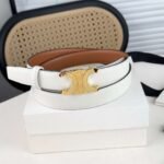 Celine premium leather belt, 2.4cm wide - Image 10