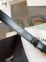 Celine premium leather belt, 2.4cm wide - Image 2