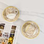 DIOR【Colorful Starry Sky】Series Brown Double Cup and Saucer - Image 9