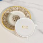 DIOR【Colorful Starry Sky】Series Brown Double Cup and Saucer - Image 4