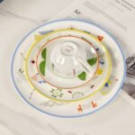 Hermès new porcelain plate set of four bone china porcelain, the beginning of a quality life - Image 3