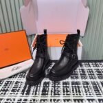Hermes autumn and winter new Land ankle boots series Cowhide material, premium version