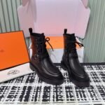 Hermes autumn and winter new Land ankle boots series Cowhide material, premium version - Image 7