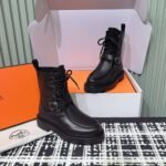 Hermes autumn and winter new Land ankle boots series Cowhide material, premium version - Image 5