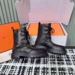 Hermes autumn and winter new Land ankle boots series Cowhide material, premium version - Image 3
