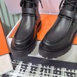 Hermes autumn and winter new Land ankle boots series Cowhide material, premium version - Image 2