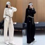 alo Casual set: crew neck sweatshirt and sweatpants