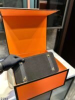 Hermes Kelly handbag suede material - Image 12