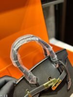 Hermes Kelly handbag suede material - Image 8
