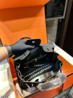 Hermes Kelly handbag suede material - Image 6