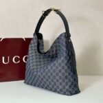 GUCCI premium quality blue canvas bag, 1:1 quality Size: 40x36x12cm - Image 9