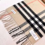 Burberry 100% Cashmere Scarf (Premium Version) Size: 160x30cm - Image 8