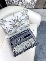 Dior twill print scarf, 100% cashmere, premium version. Dimensions: 45 x 200 cm - Image 10