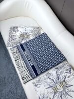 Dior twill print scarf, 100% cashmere, premium version. Dimensions: 45 x 200 cm - Image 8