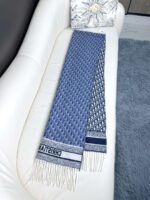 Dior twill print scarf, 100% cashmere, premium version. Dimensions: 45 x 200 cm - Image 7