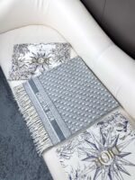 Dior twill print scarf, 100% cashmere, premium version. Dimensions: 45 x 200 cm - Image 3