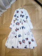 ERDEM Straight shoulder long sleeve dress - Image 7