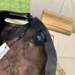 Gucci counter 1:1 baseball cap original canvas fabric + head layer cofskin - Image 15