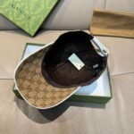 Gucci1:1 Baseball cap original canvas + first layer cowhide - Image 13