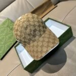 Gucci1:1 Baseball cap original canvas + first layer cowhide - Image 9