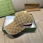 Gucci1:1 Baseball cap original canvas + first layer cowhide - Image 2