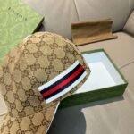 Gucci1:1 Baseball cap original canvas + first layer cowhide - Image 7