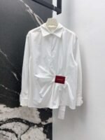 Loewe Spring/Summer New Arrivals Irregular V-Neck Shirt Premium - Image 4