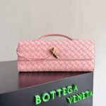 Bottega Veneta Andiamo Evening Clutch Premium Edition Pink 31*13*3cm