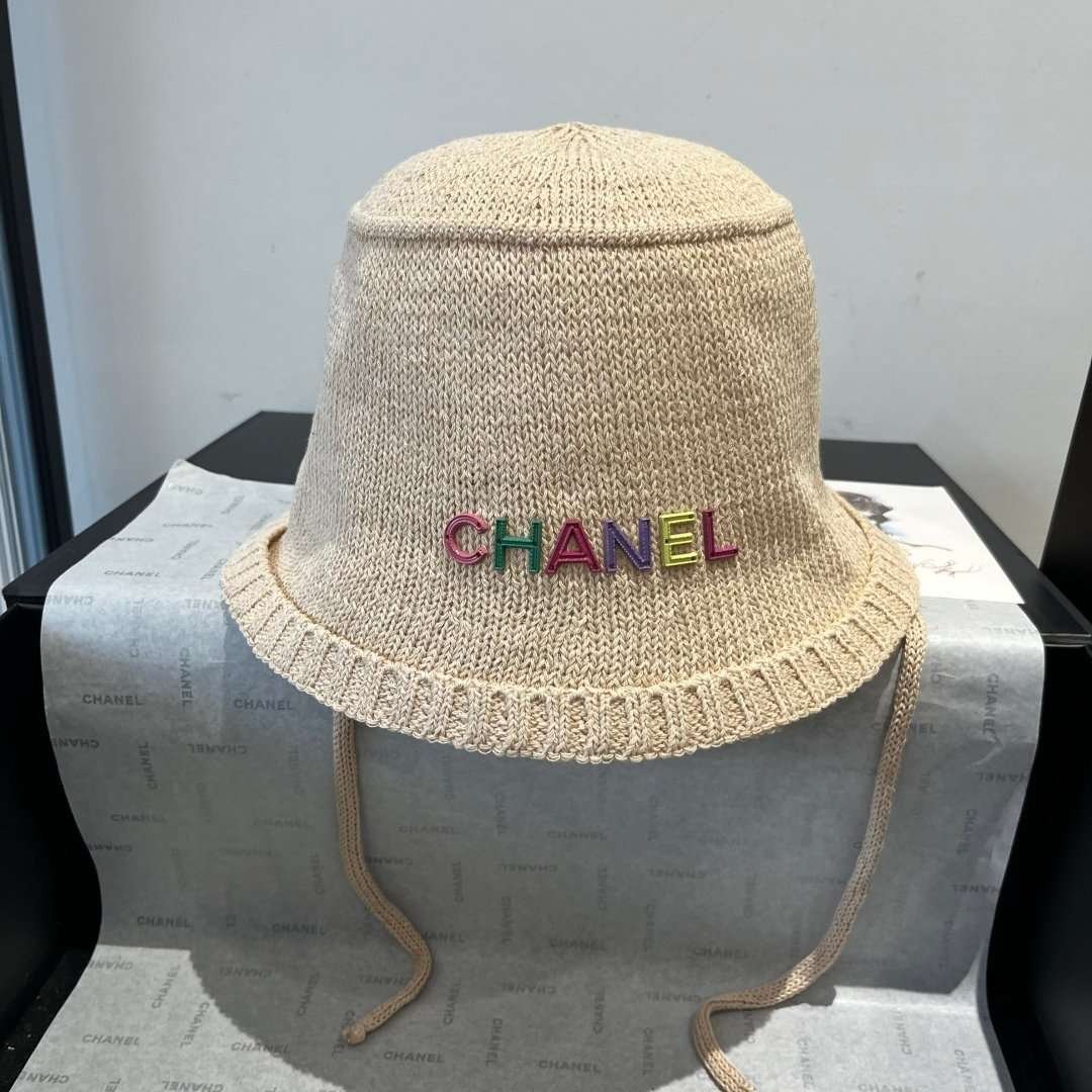 cmp_i1747906993023_2708_0_4.jpg Chanel knitted bucket hat head circumference 57cm - Image 1