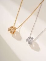 Bulgari snake bone necklace full of diamonds V gold material high quality necklace - Image 11